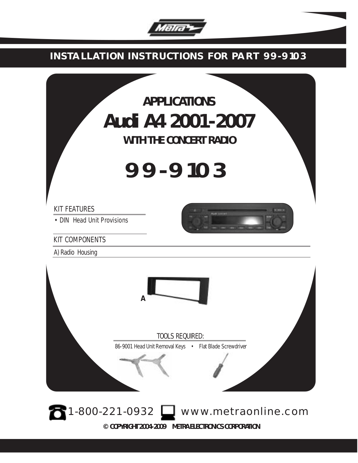 Metra Electronics 99-9103 User Manual - ManualMachine.com