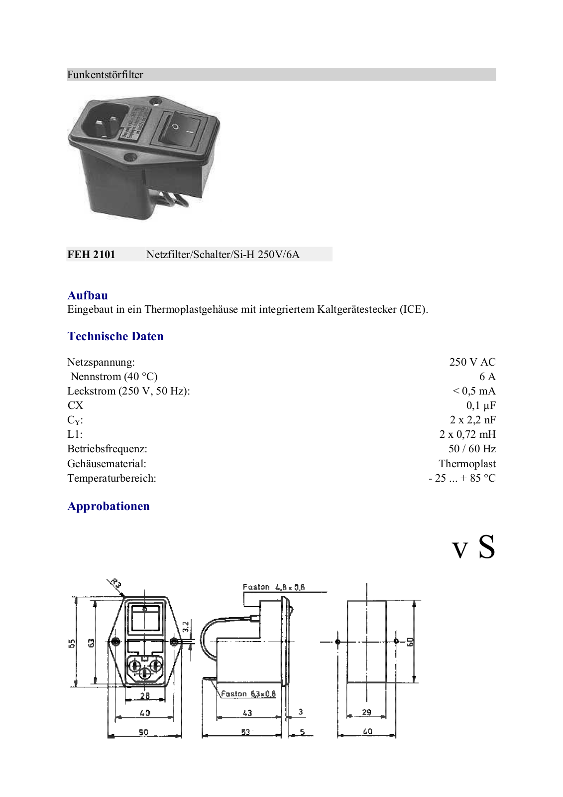 Datasheet FEH 2101 Datasheet (FREI) - ManualMachine.com