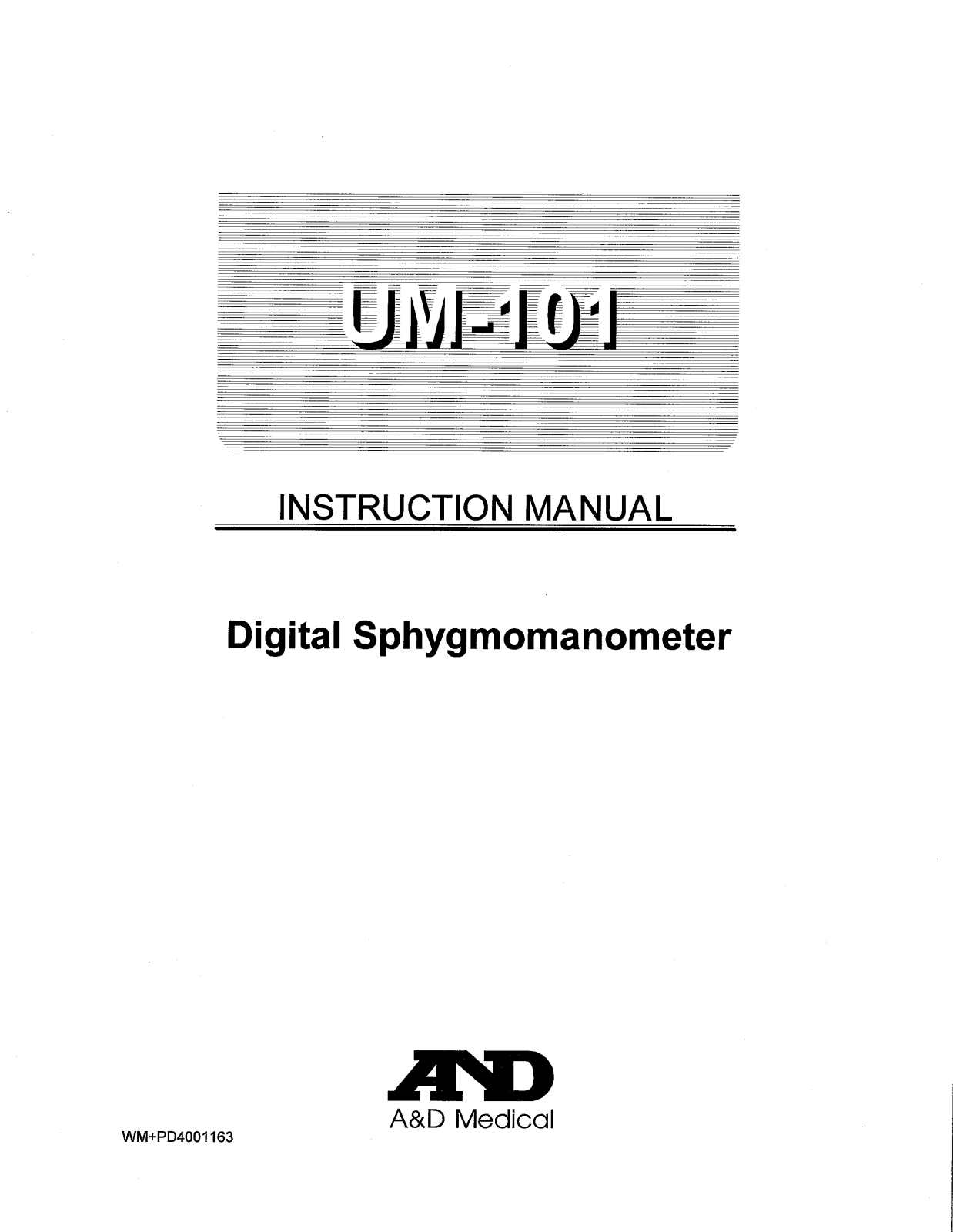 A&D PD4001163 User Manual