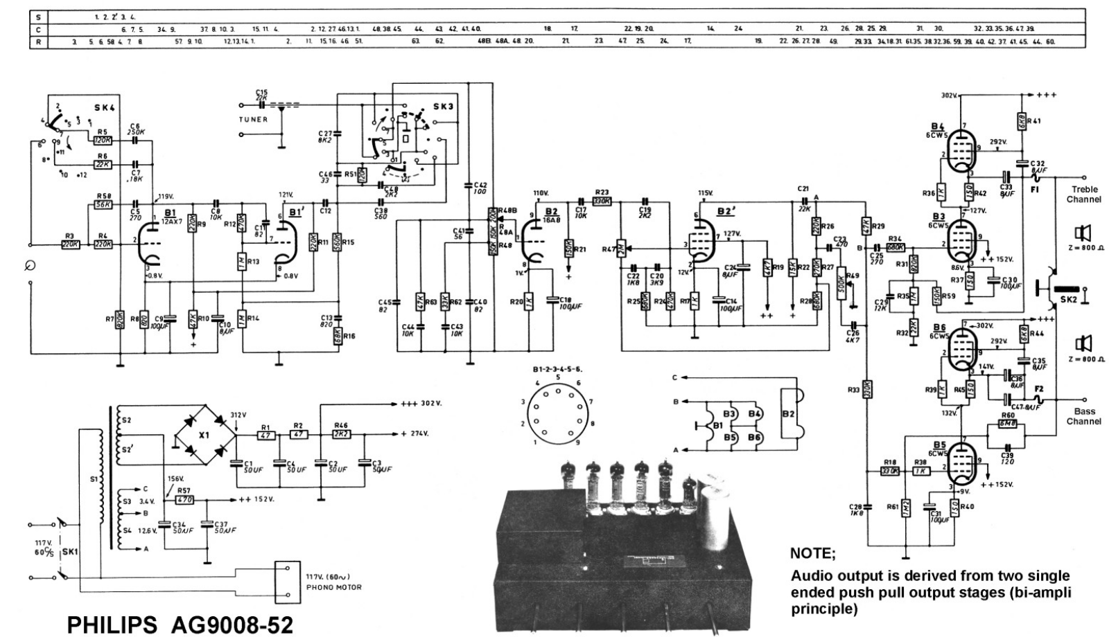 Philips AG9008 Schematic