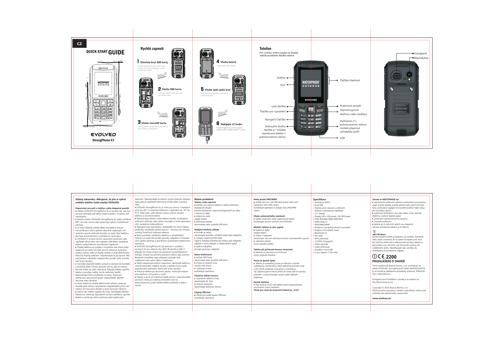 Evolveo StrongPhone X1 User Manual