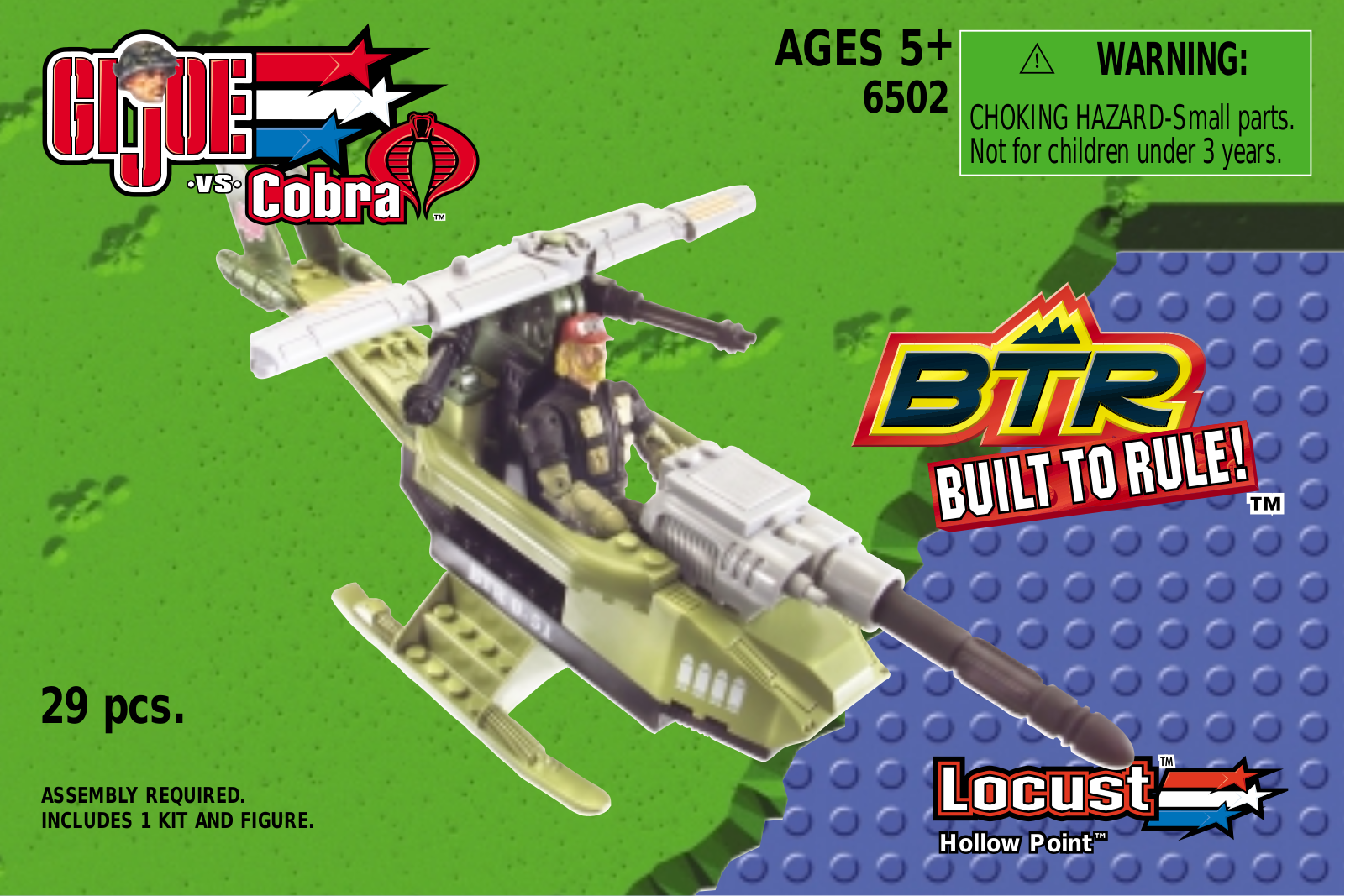 HASBRO BTR - LOCUST Helicopter HOLLOW POINT Figure User Manual