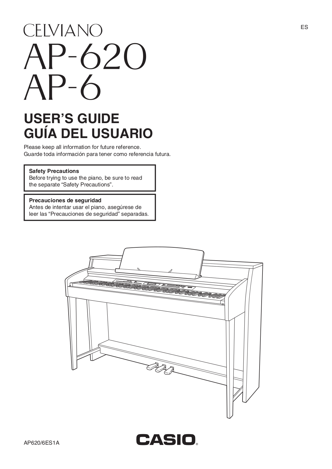 Casio 6ES1A, AP-6, AP-620 User Manual