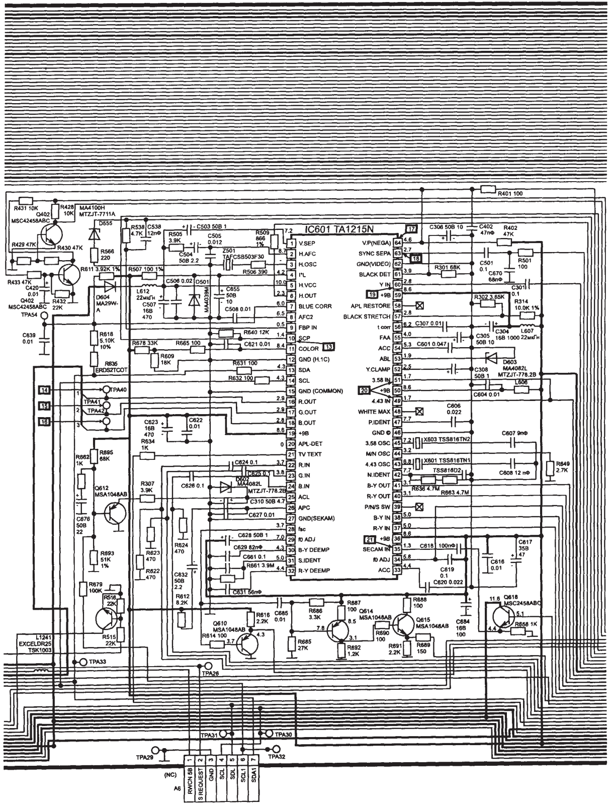 PANASONIC TX28WG25C Schematics