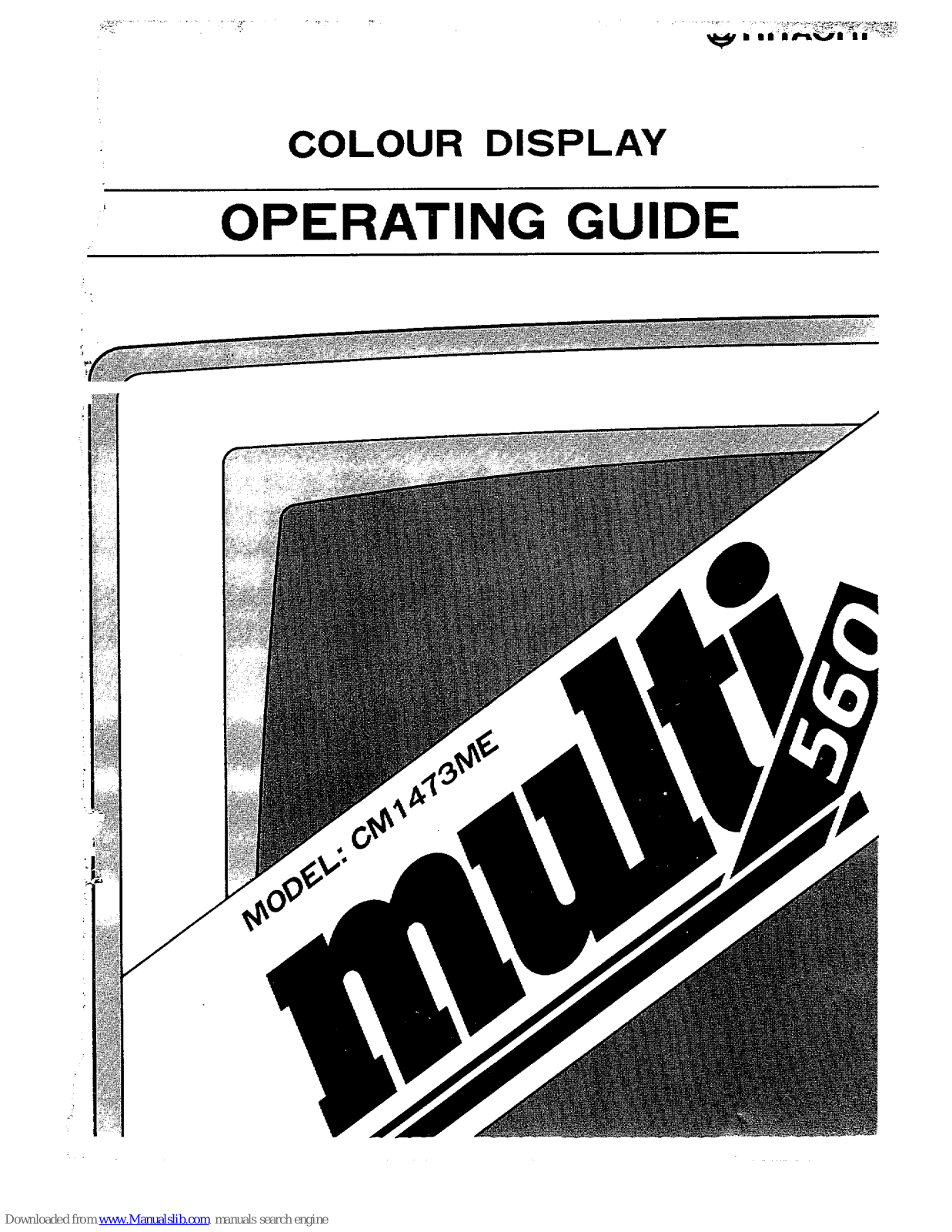 Hitachi Multi 560 Operating Manual - ManualMachine.com