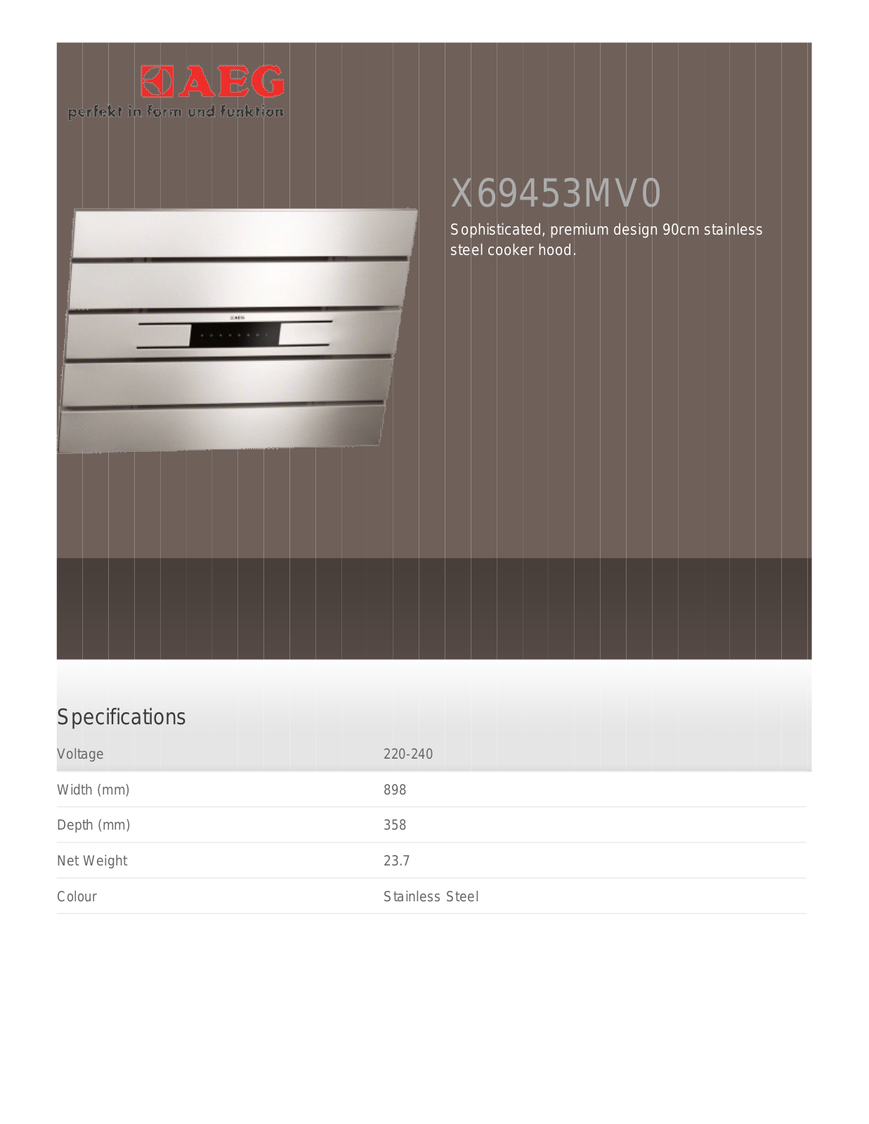 AEG X66453MV0 User Manual