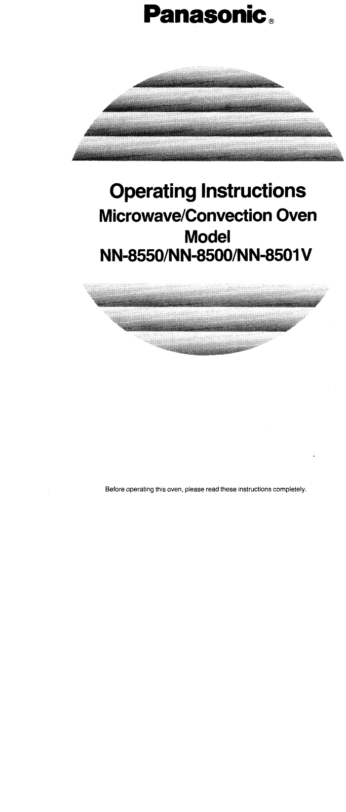 Panasonic NN-8501V User Manual