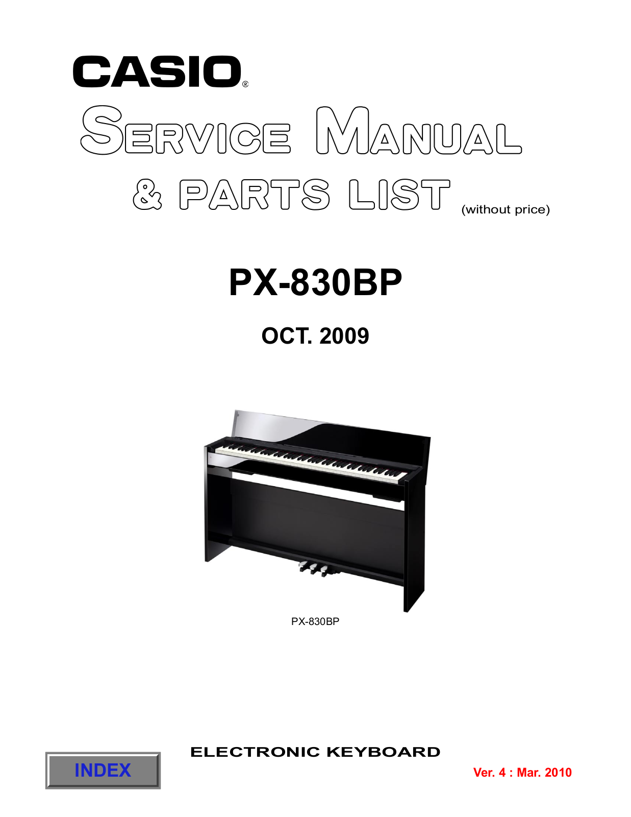 Casio PX-830BP Service Manual