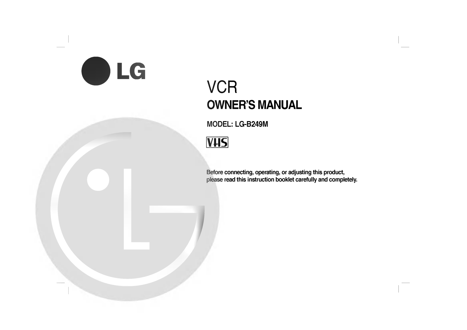 LG ABC490M Owner's Manual