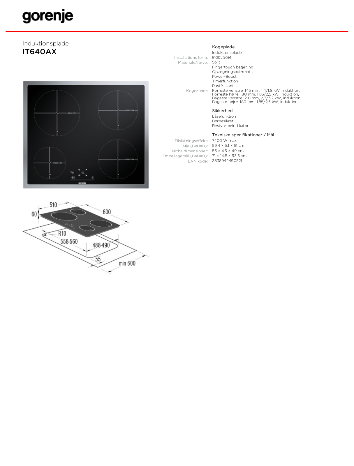 Gorenje IT640AX BROCHURE