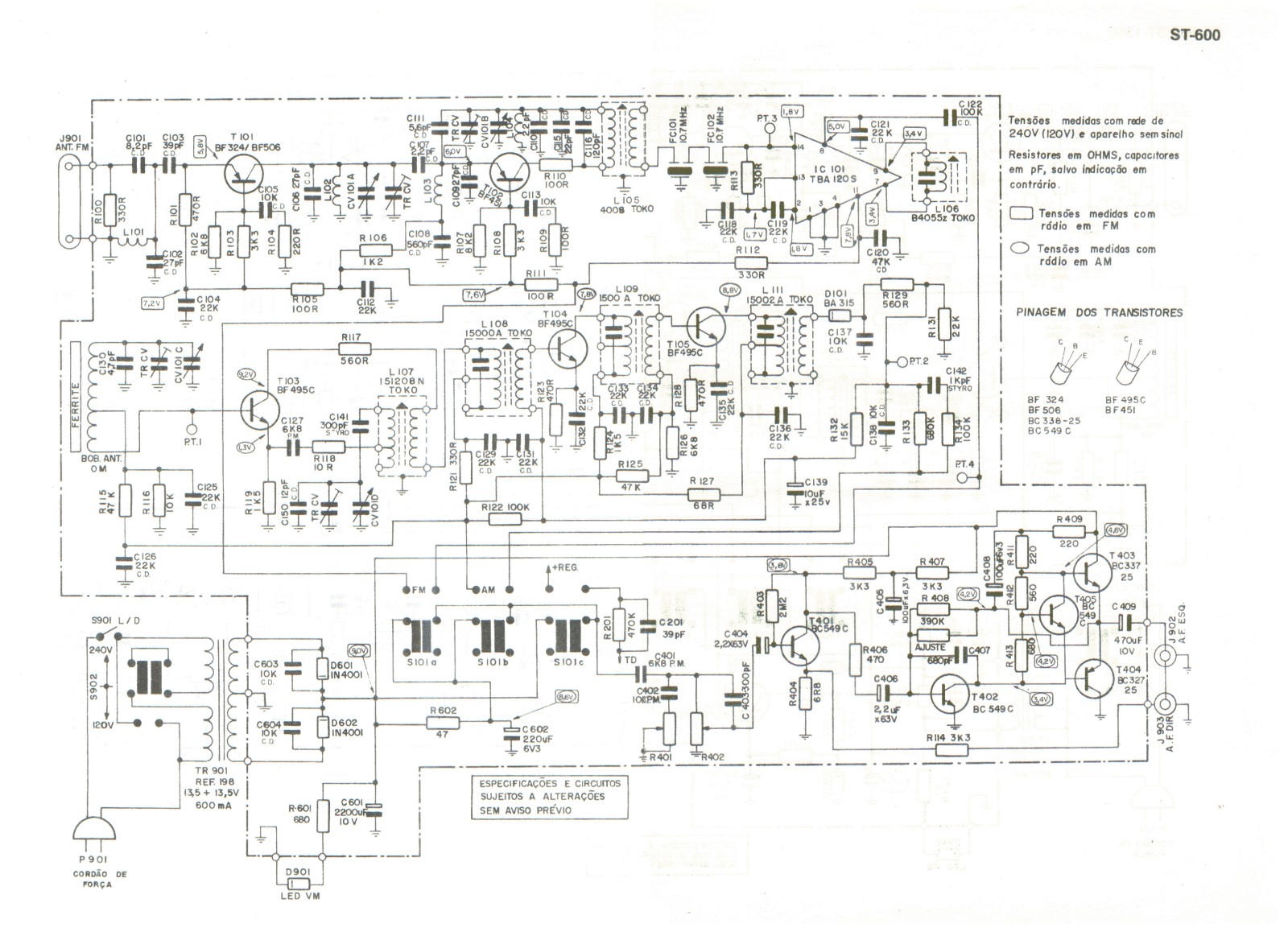 FRAHM ST-600 Schematic