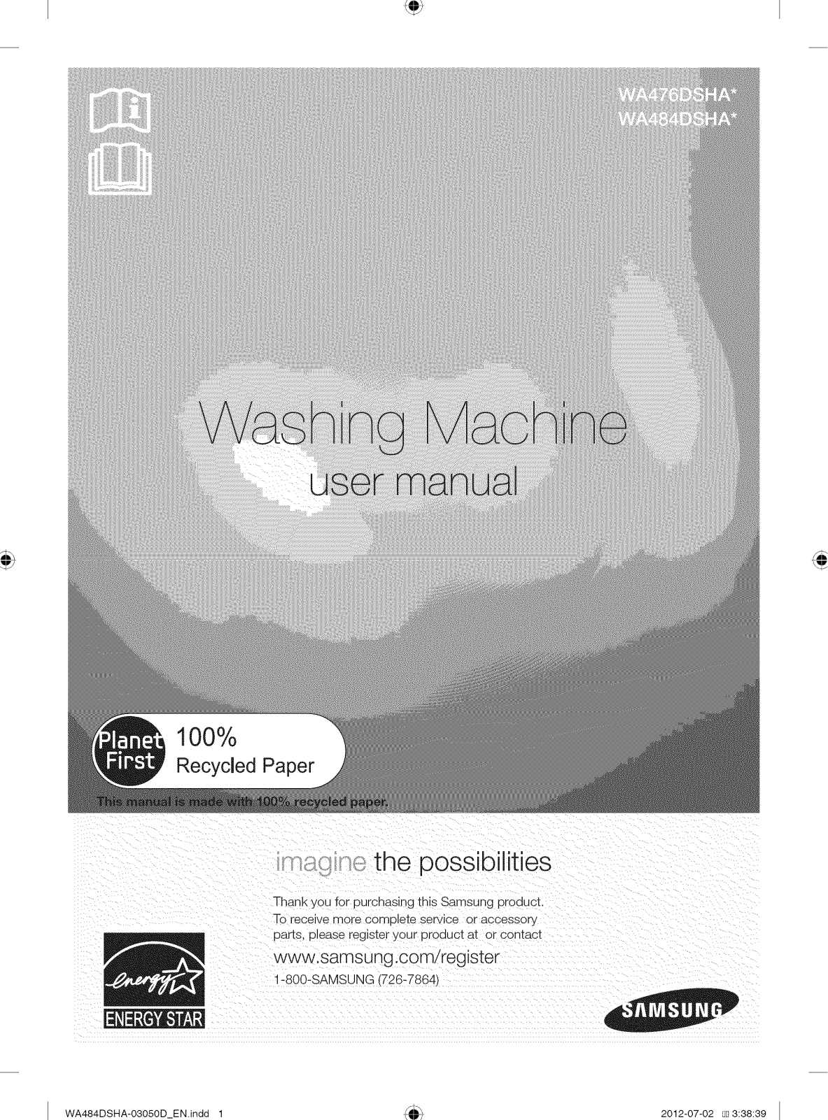 Samsung WA484DSHAWR/A1-01, WA484DSHASU/A1-01, WA476DSHAWR/A1-01 Owner’s Manual