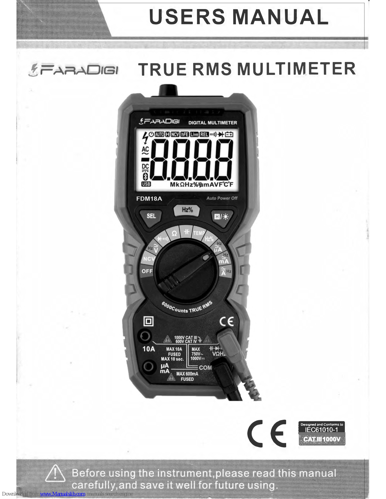 FaraDigi FDM18A User Manual - ManualMachine.com