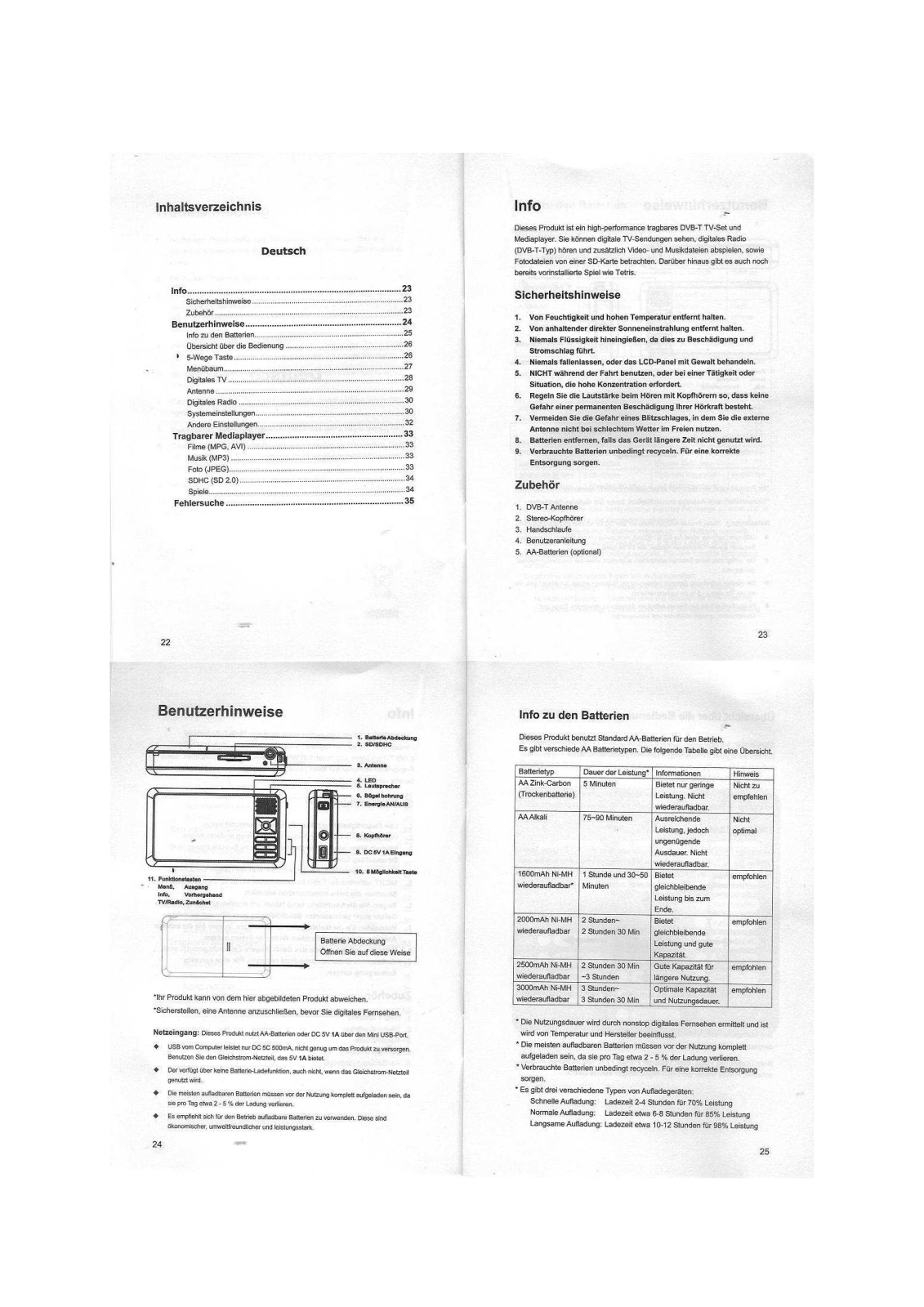 Technaxx DVBM3 Owner's Manual