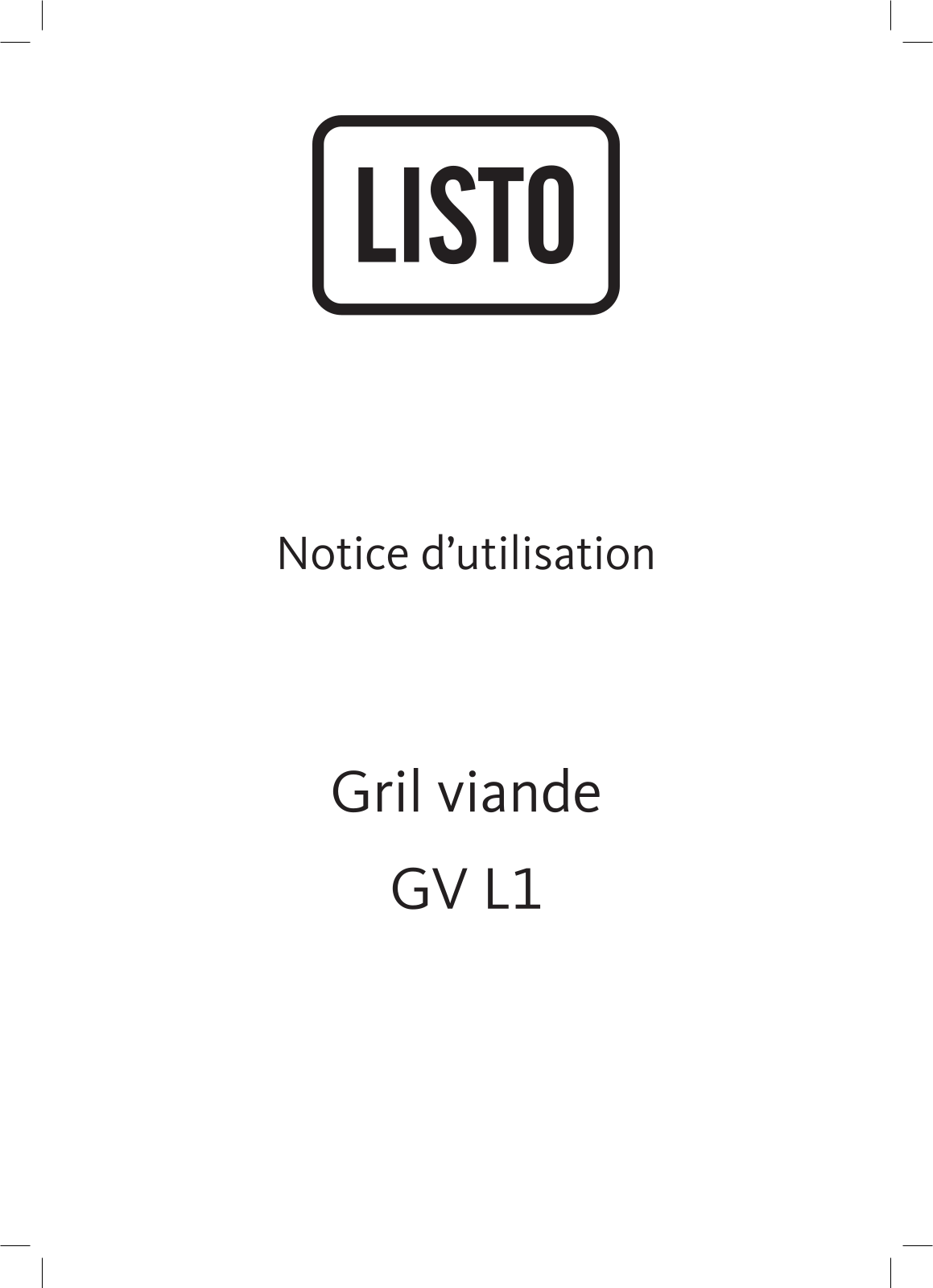 Listo PGZ L1 User Manual