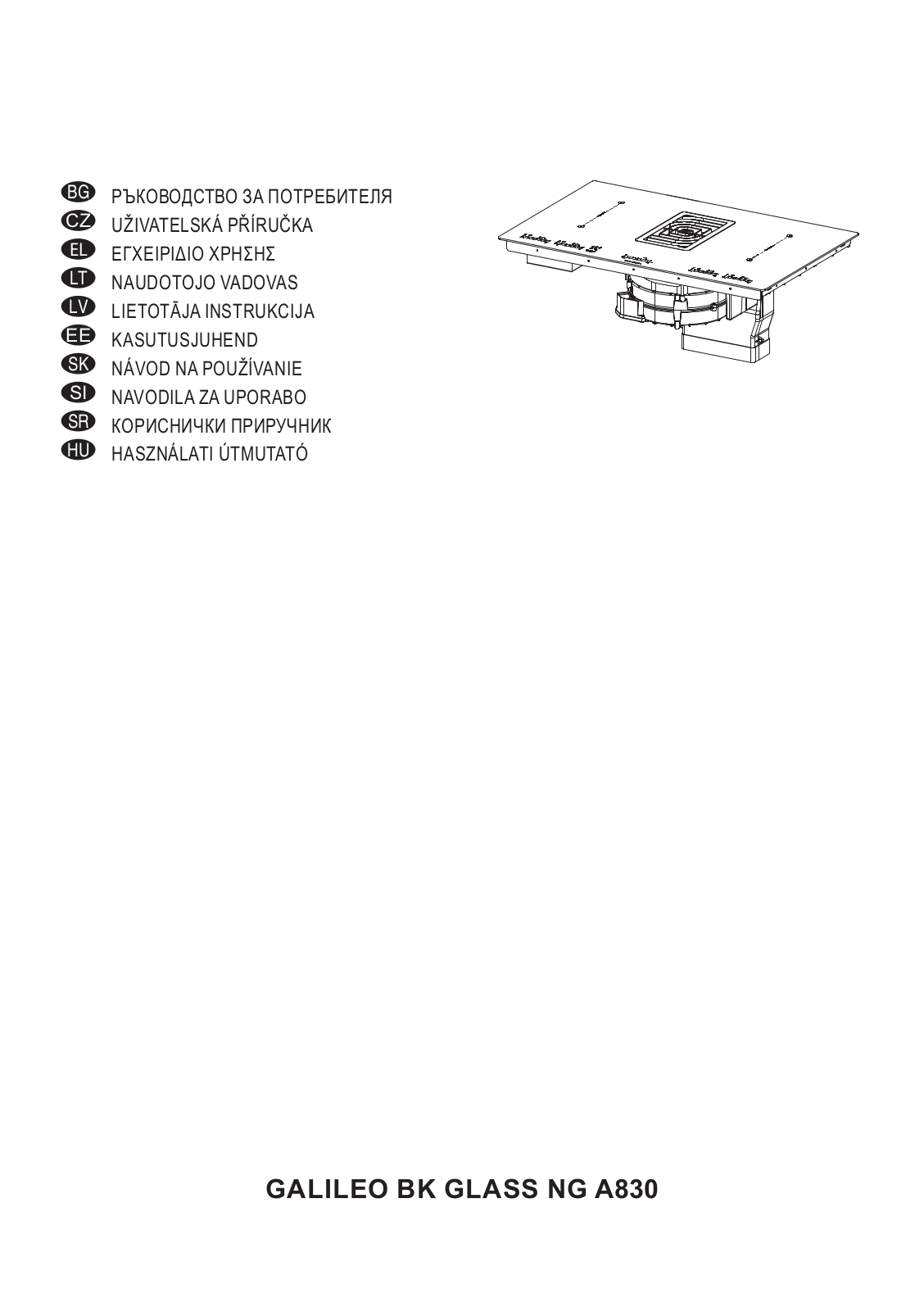 Faber GALILEO GLASS BK User Manual