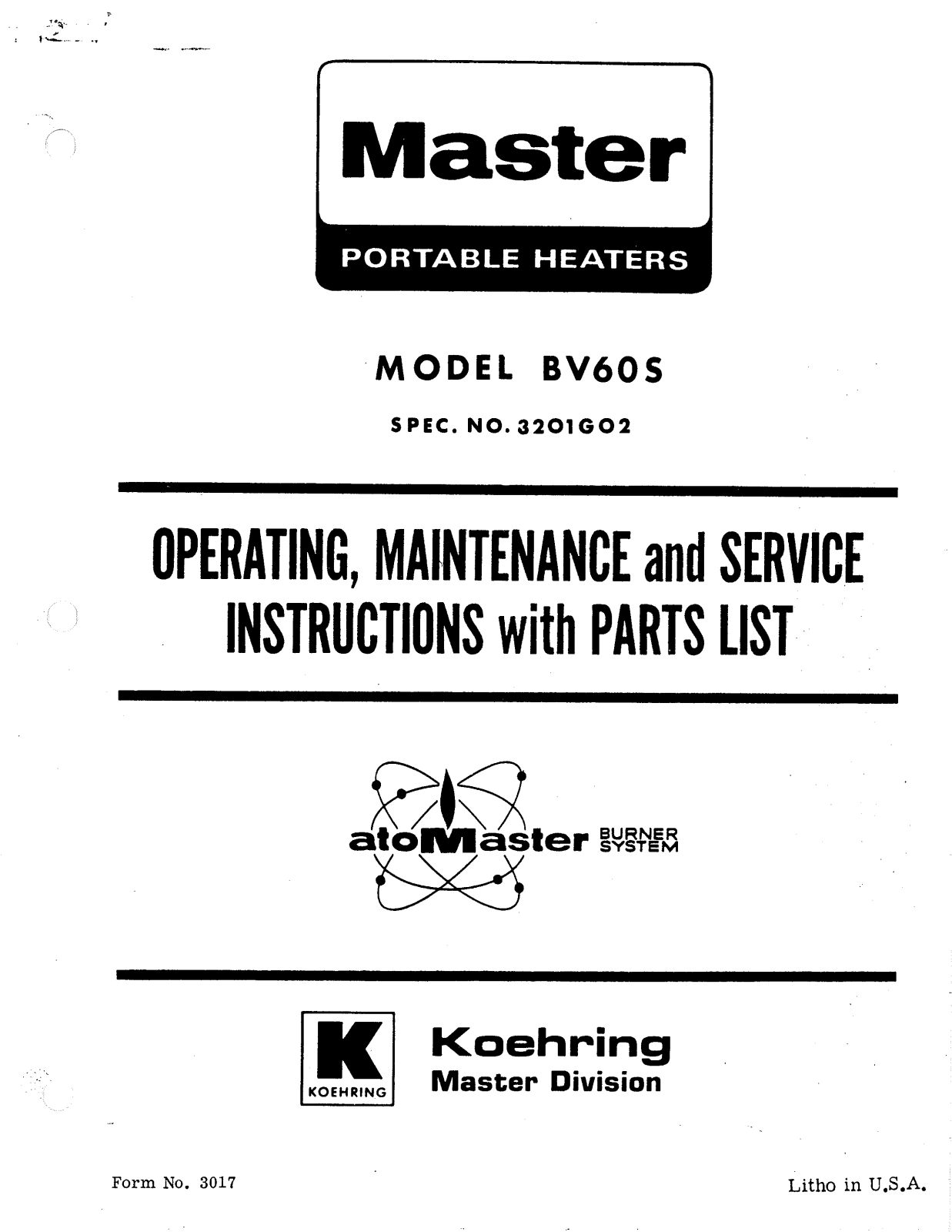 Desa Tech BV60S Owner's Manual