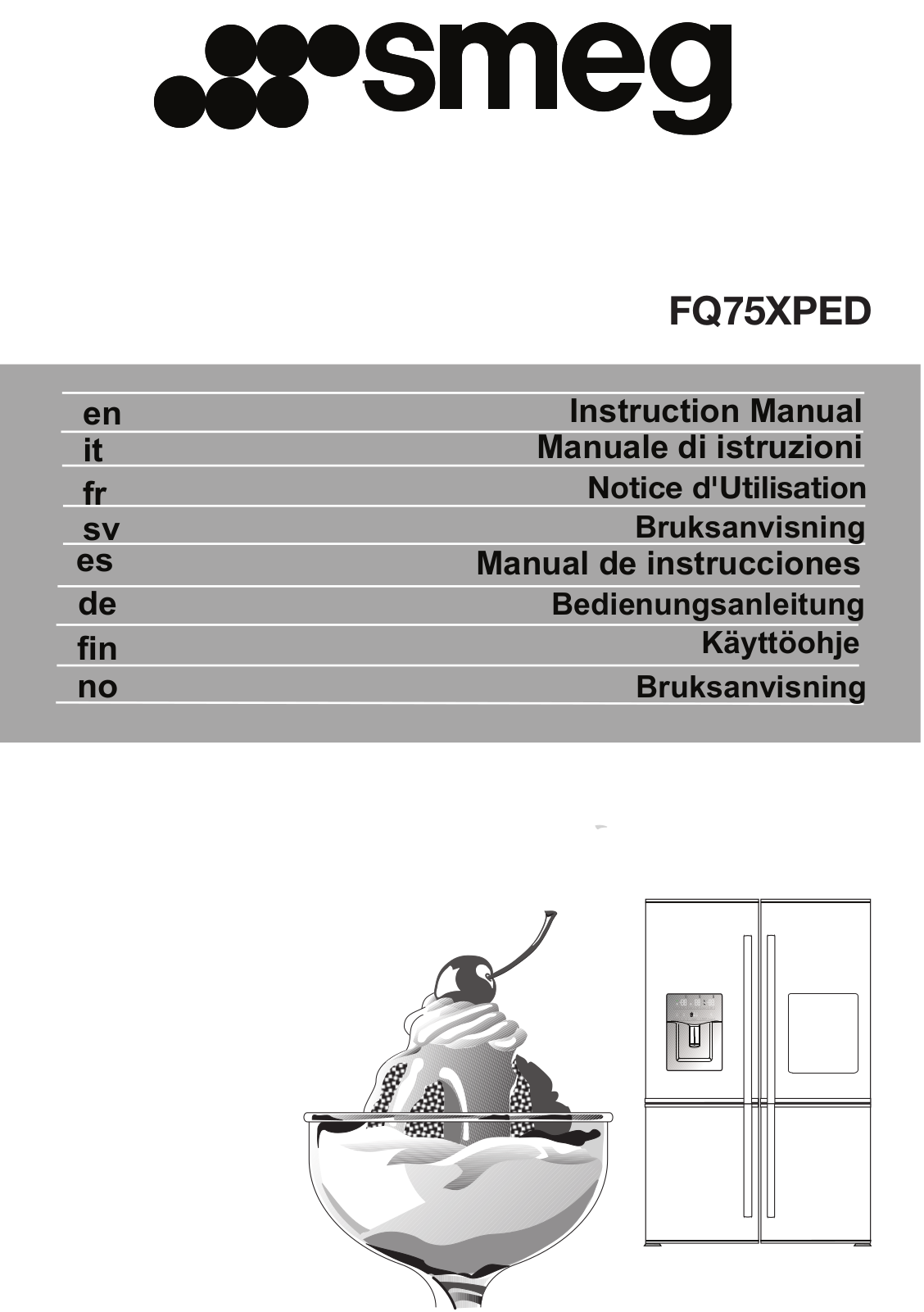 Smeg FQ75XPED User Manual