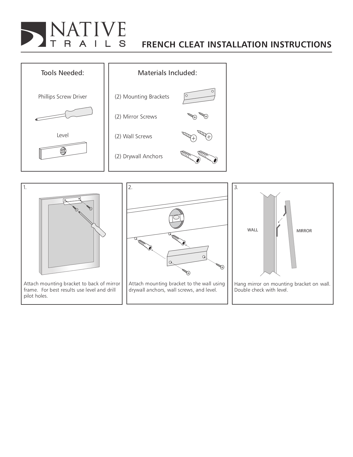 Native Trails XNT1606 Installation & Assembly - ManualMachine.com