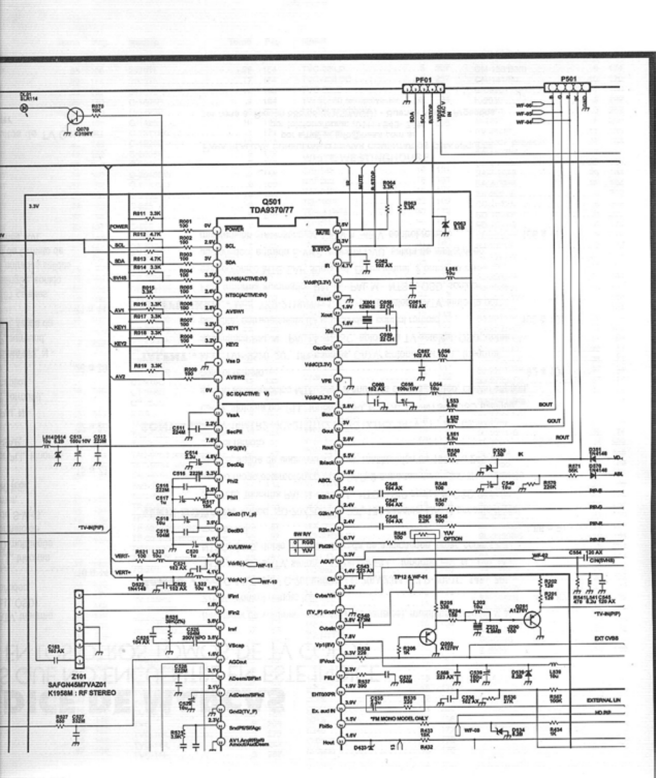 Admiral tfk 2100a Diagram