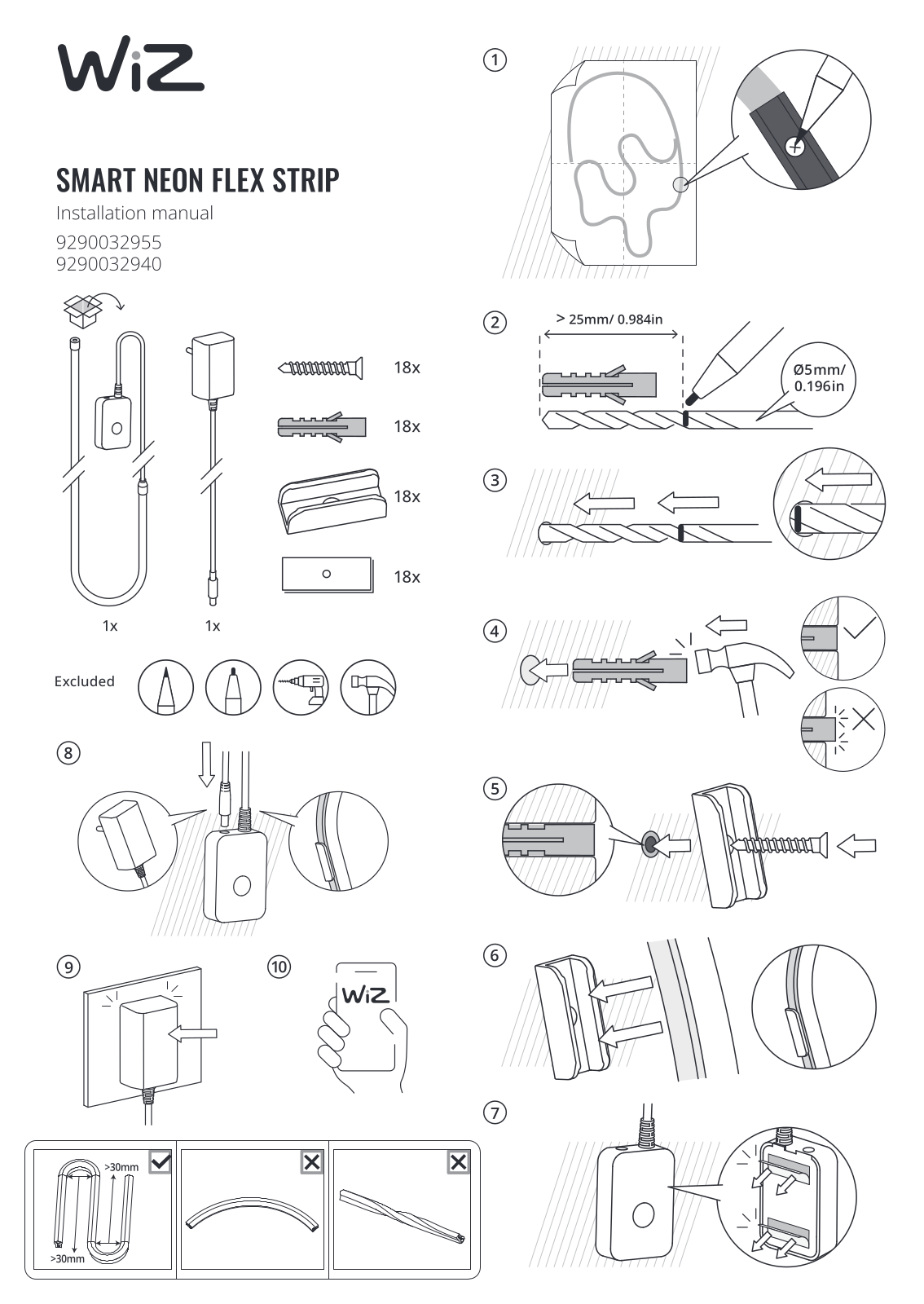 WiZ SMART NEON FLEX STRIP User guide - ManualMachine.com