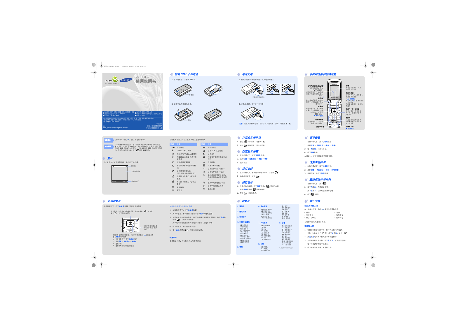 Samsung SGH-M318 User Manual