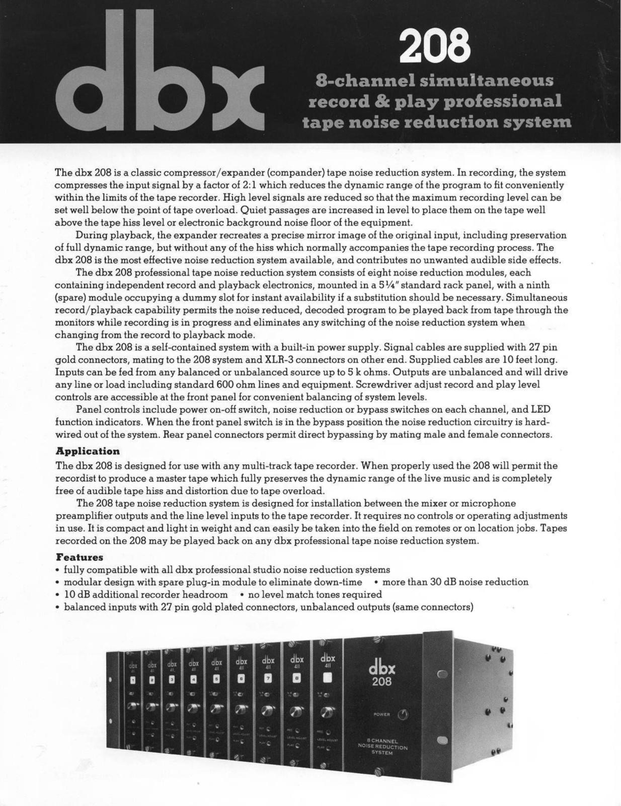 dbx 208 brochure - ManualMachine.com