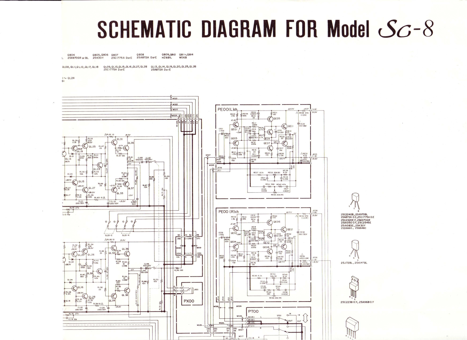 Marantz SC-8 Schematic