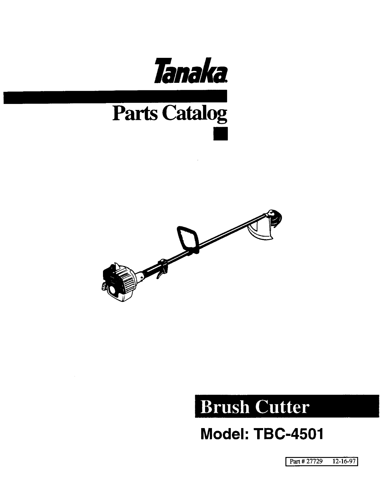 Tanaka TBC-4501 User Manual