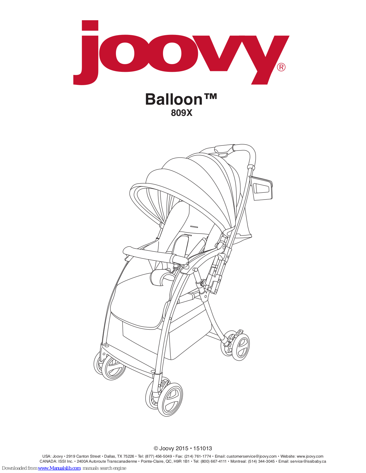 Joovy 809X User Manual