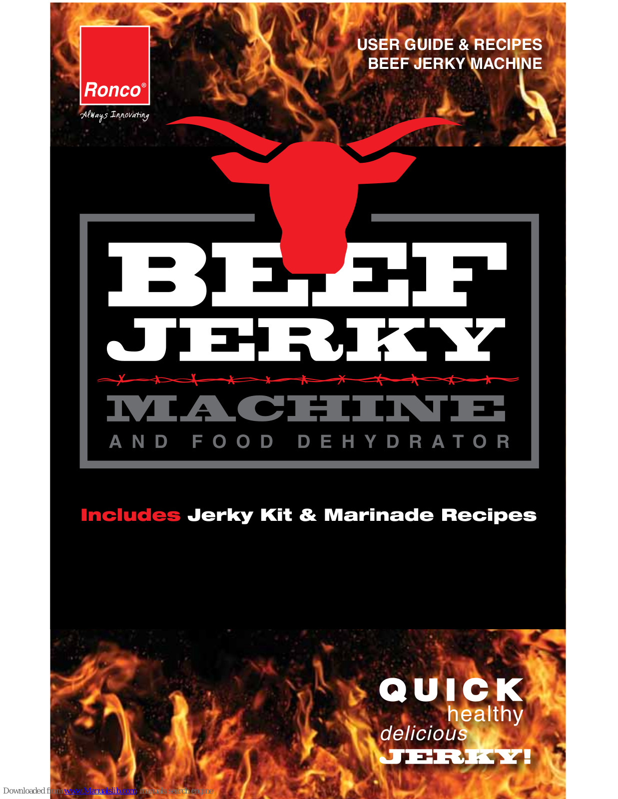 Ronco Beef Jerky User Manual And Recipes