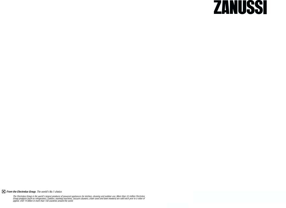 Zanussi ZRD29S USER MANUAL