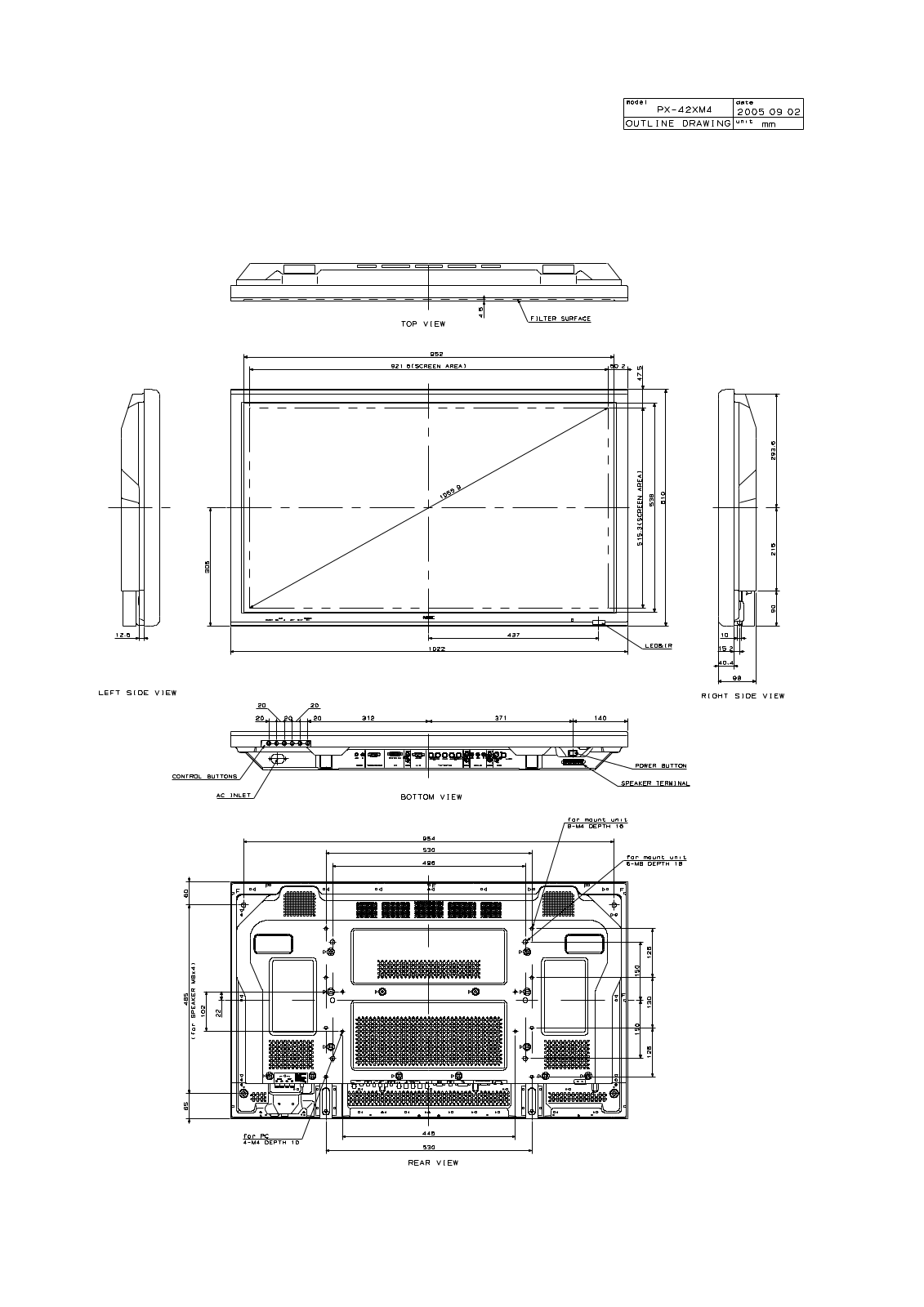 Nec PLASMASYNC PX-42M4A schematics