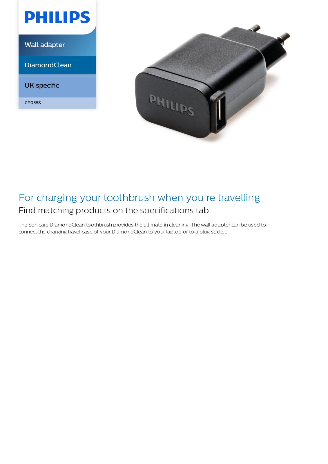 Philips CP0558/01 leaflet - ManualMachine.com
