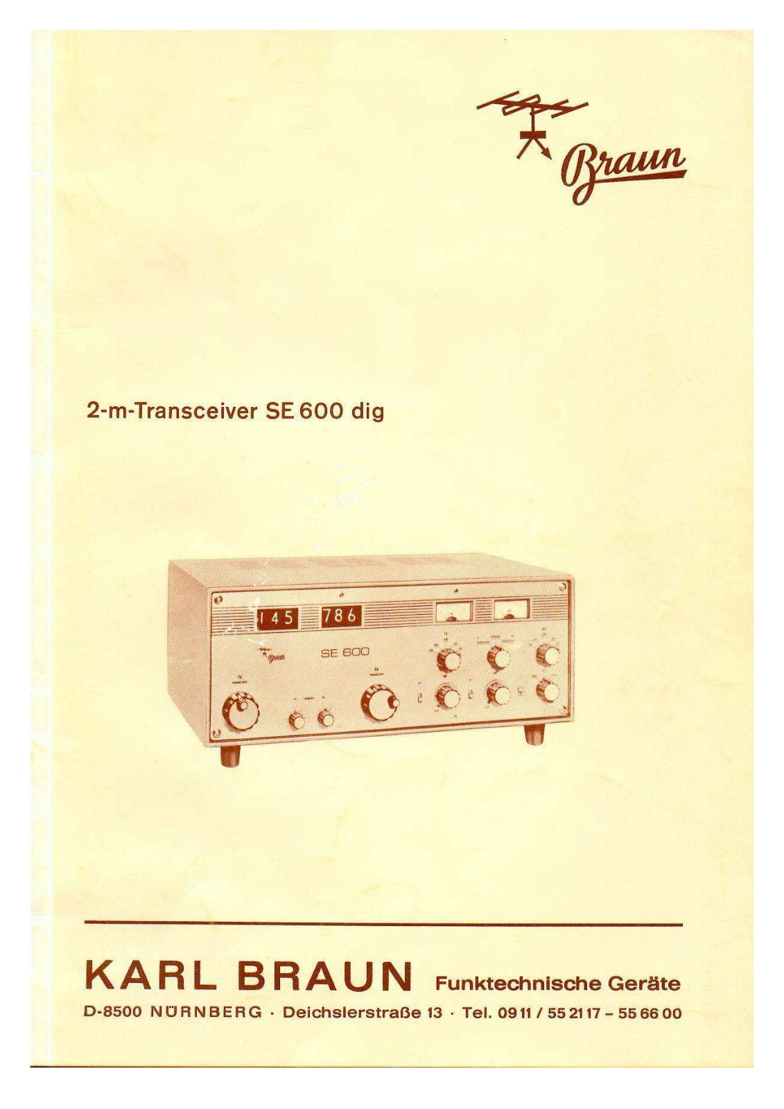 Braun SE-600 Service Manual