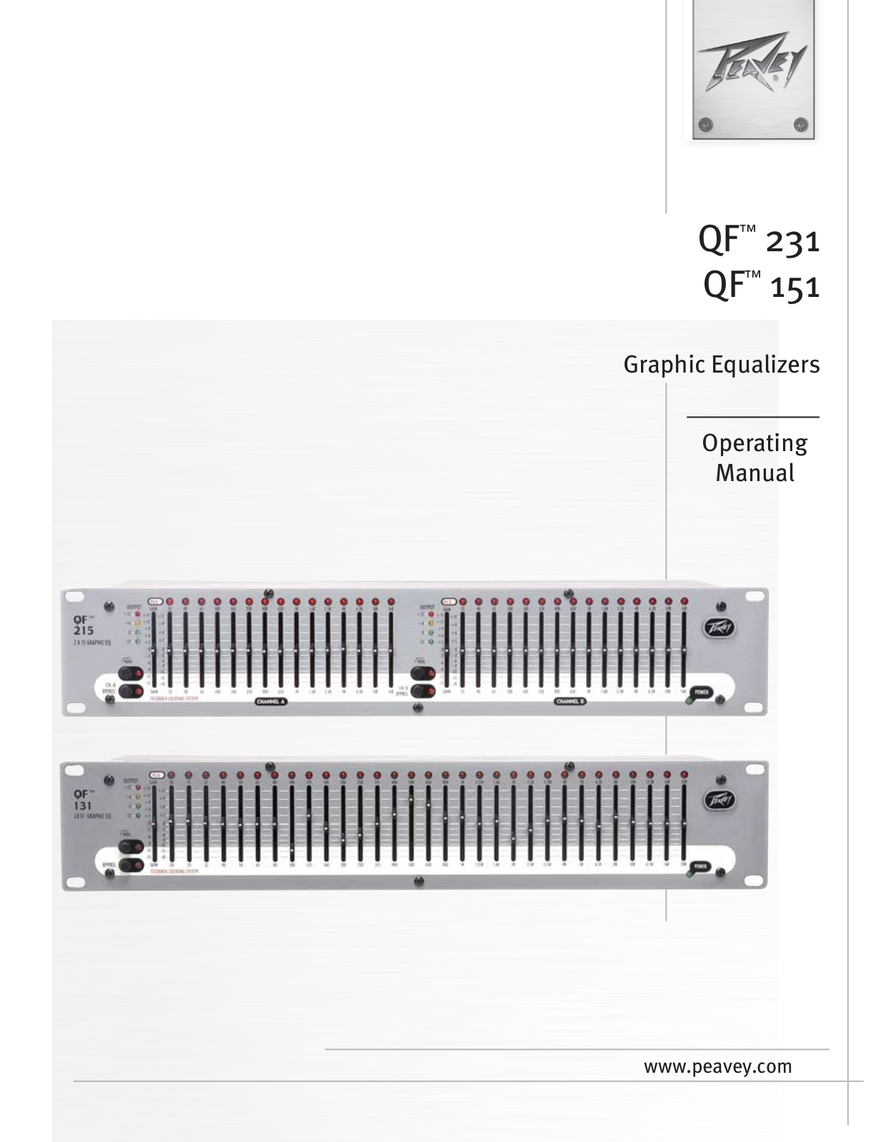 Peavey QF151, QF231 User Manual