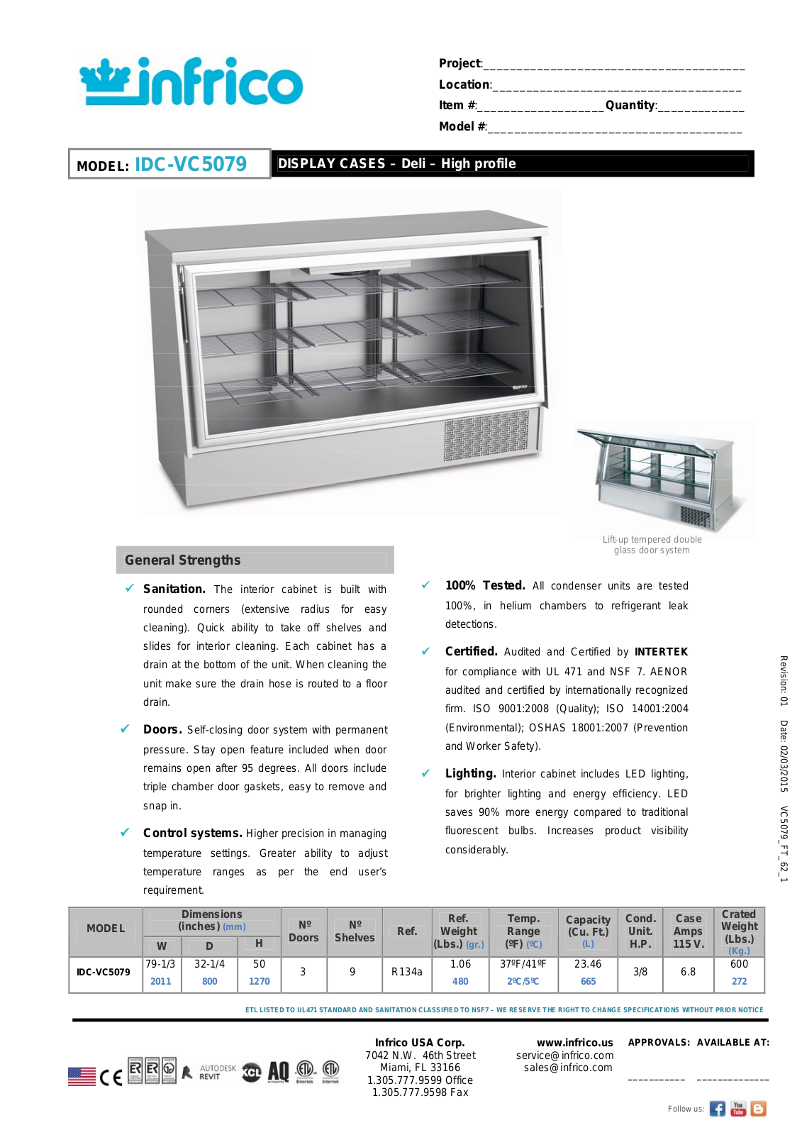 Infrico IDC-VC5079 User Manual