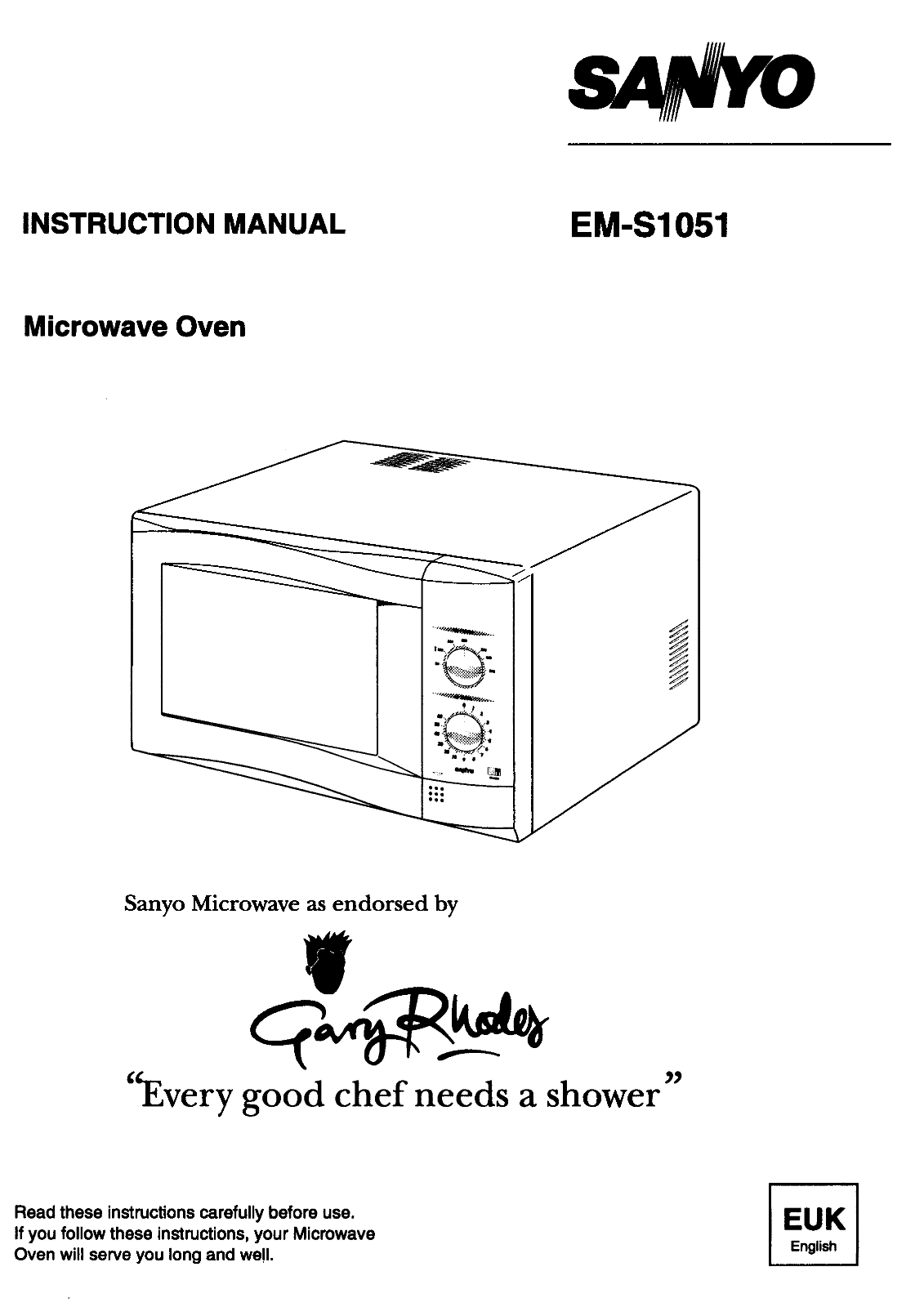 Sanyo EM-S1051 Instruction Manual