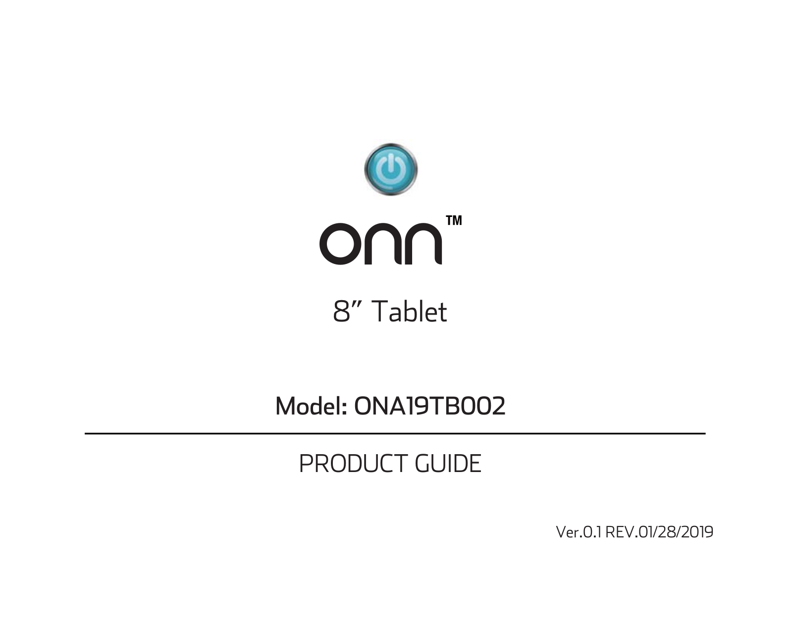 Walmart ONA19TB002 User Manual