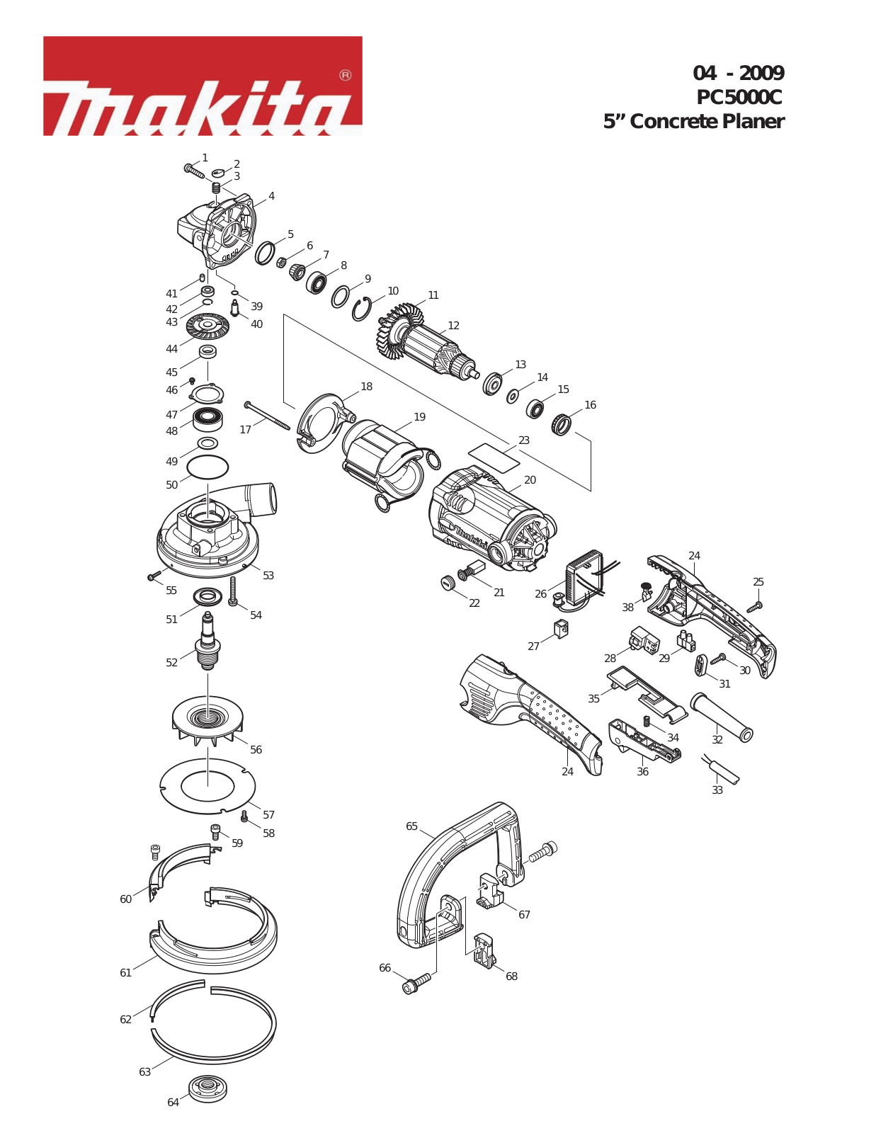 Makita PC5000C User Manual