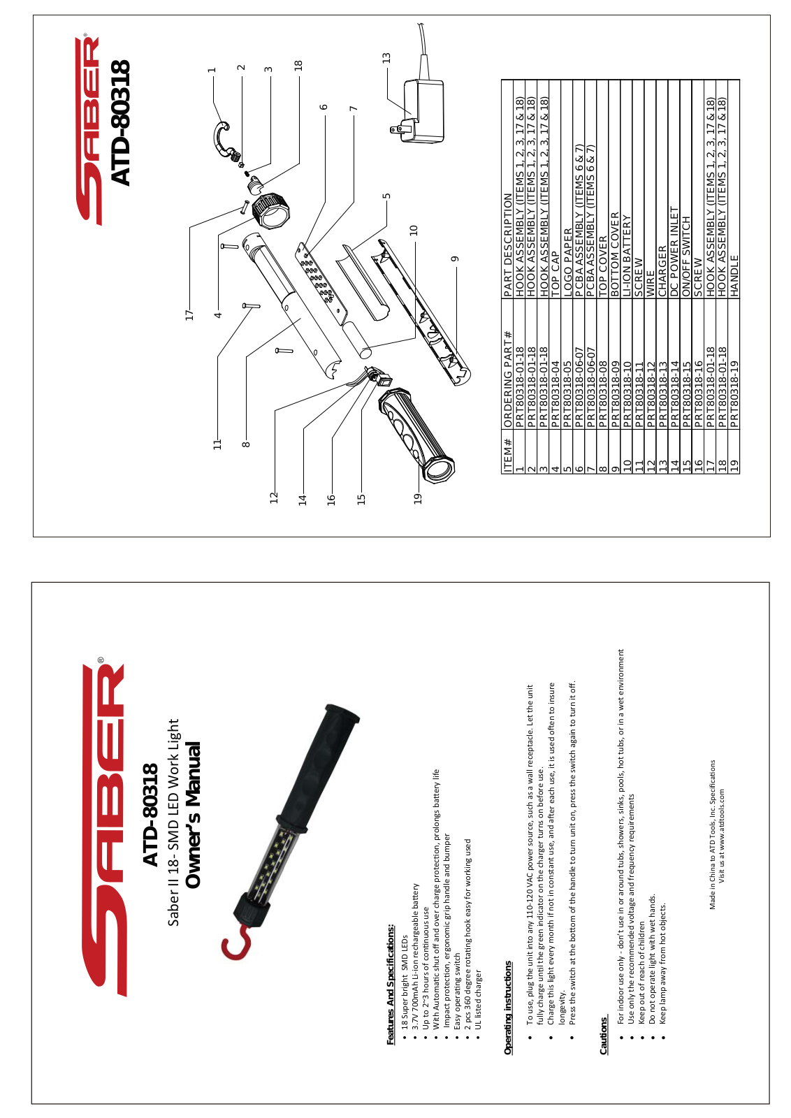 ATD Tools ATD-80318 User Manual