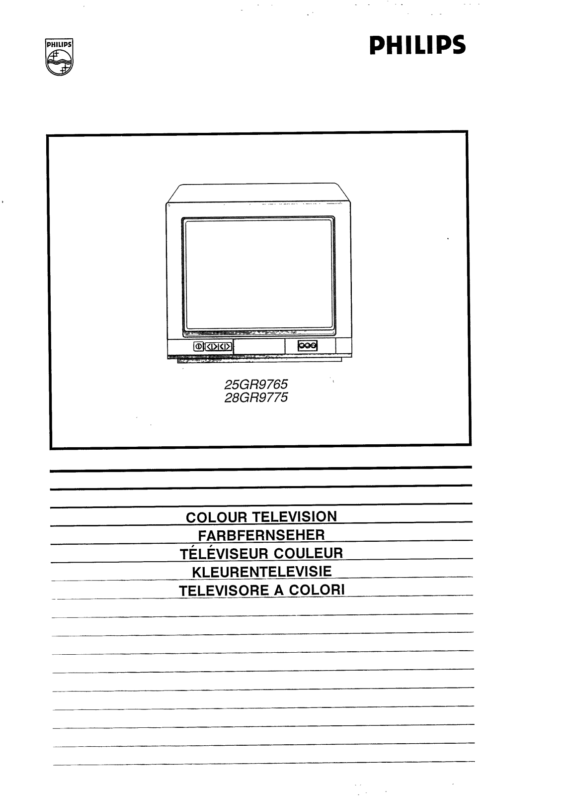 Philips 28GR9775, 25GR9765 User Manual