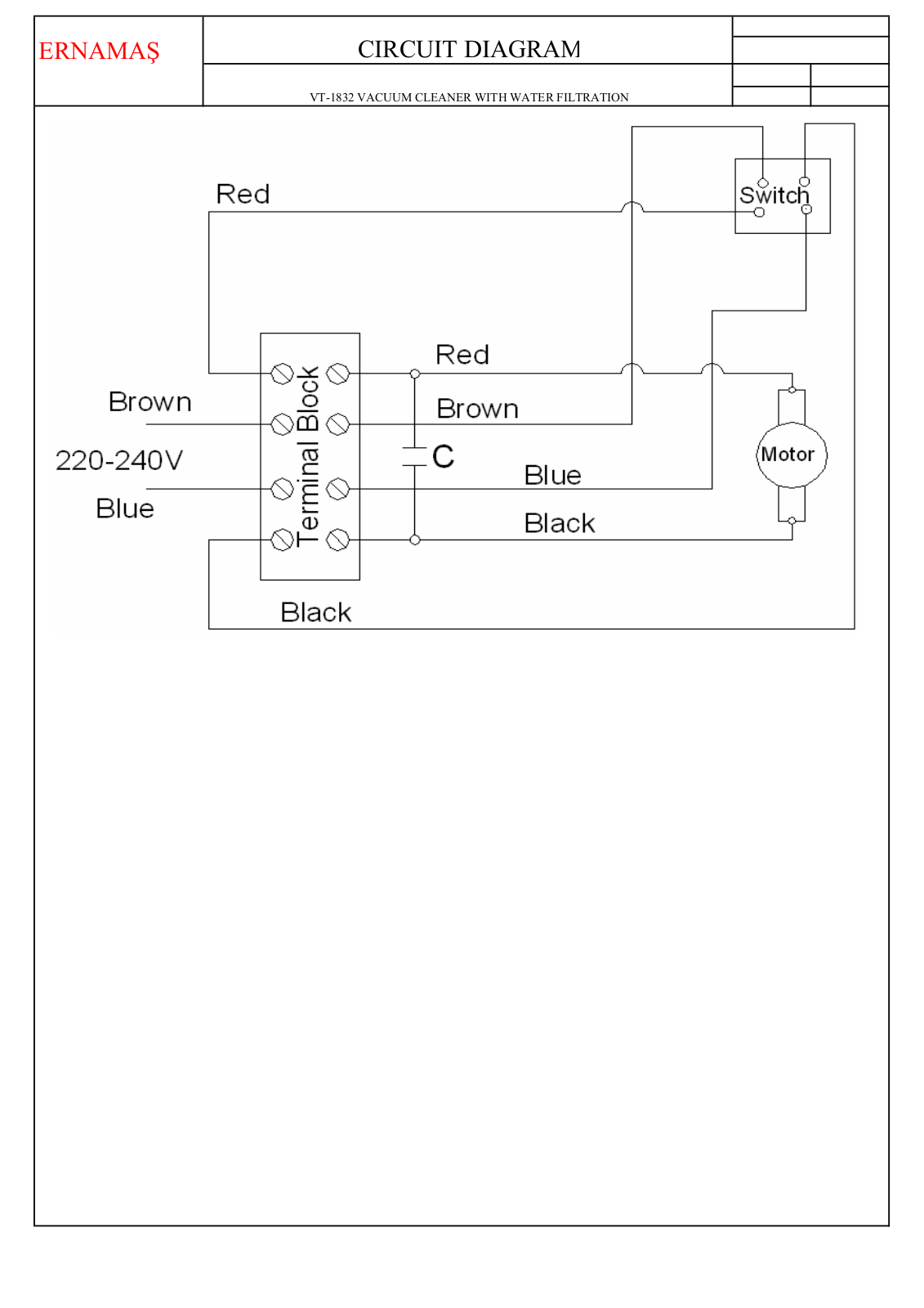 Vitek VT-1832 Circuit diagrams