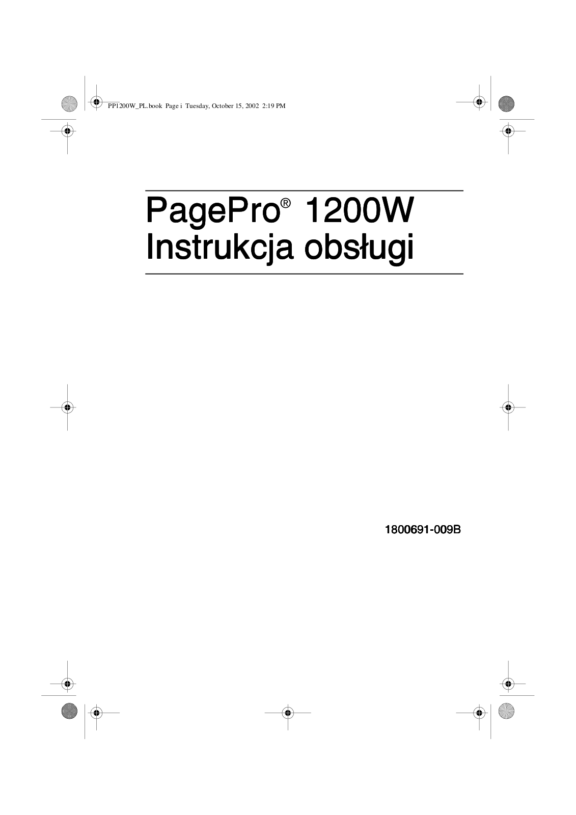 Konica minolta PAGEPRO 1200W User Manual