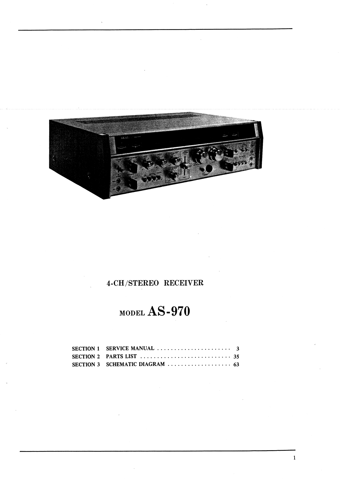 Akai AS-970 Service manual