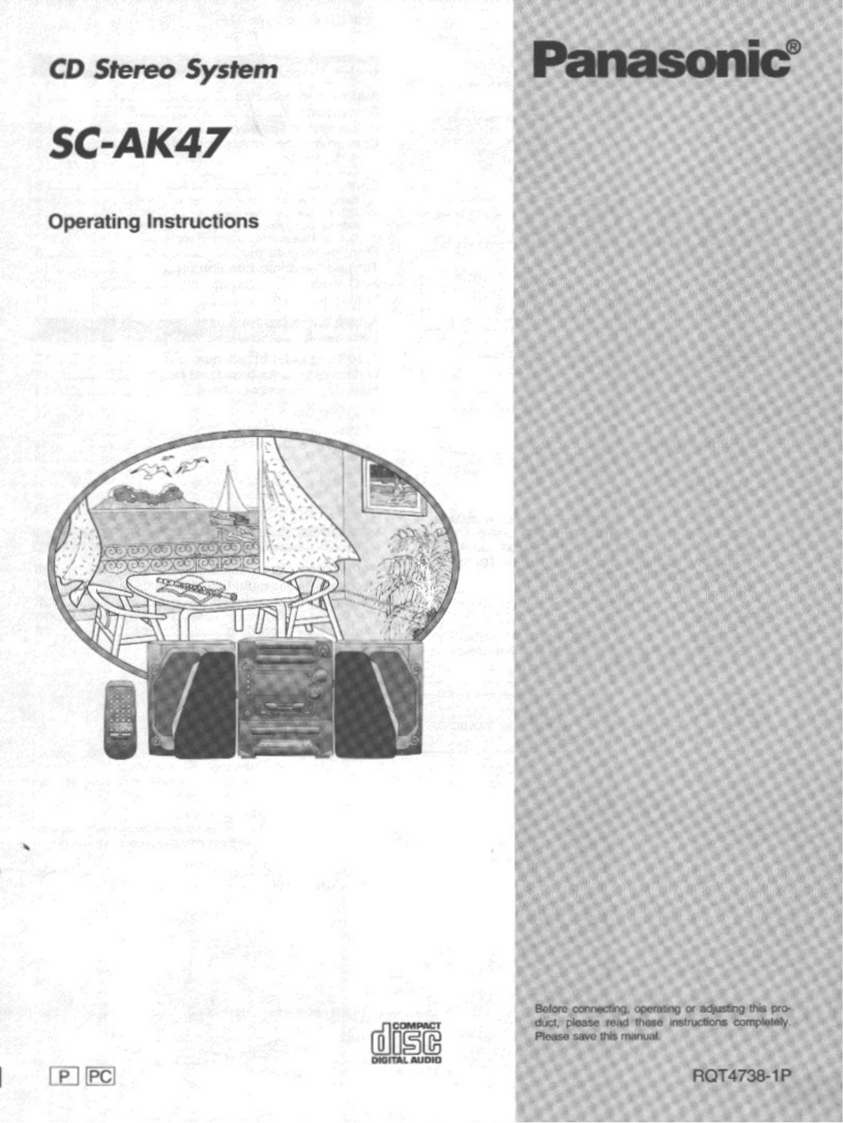 Panasonic SC-AK47 Operating Instruction