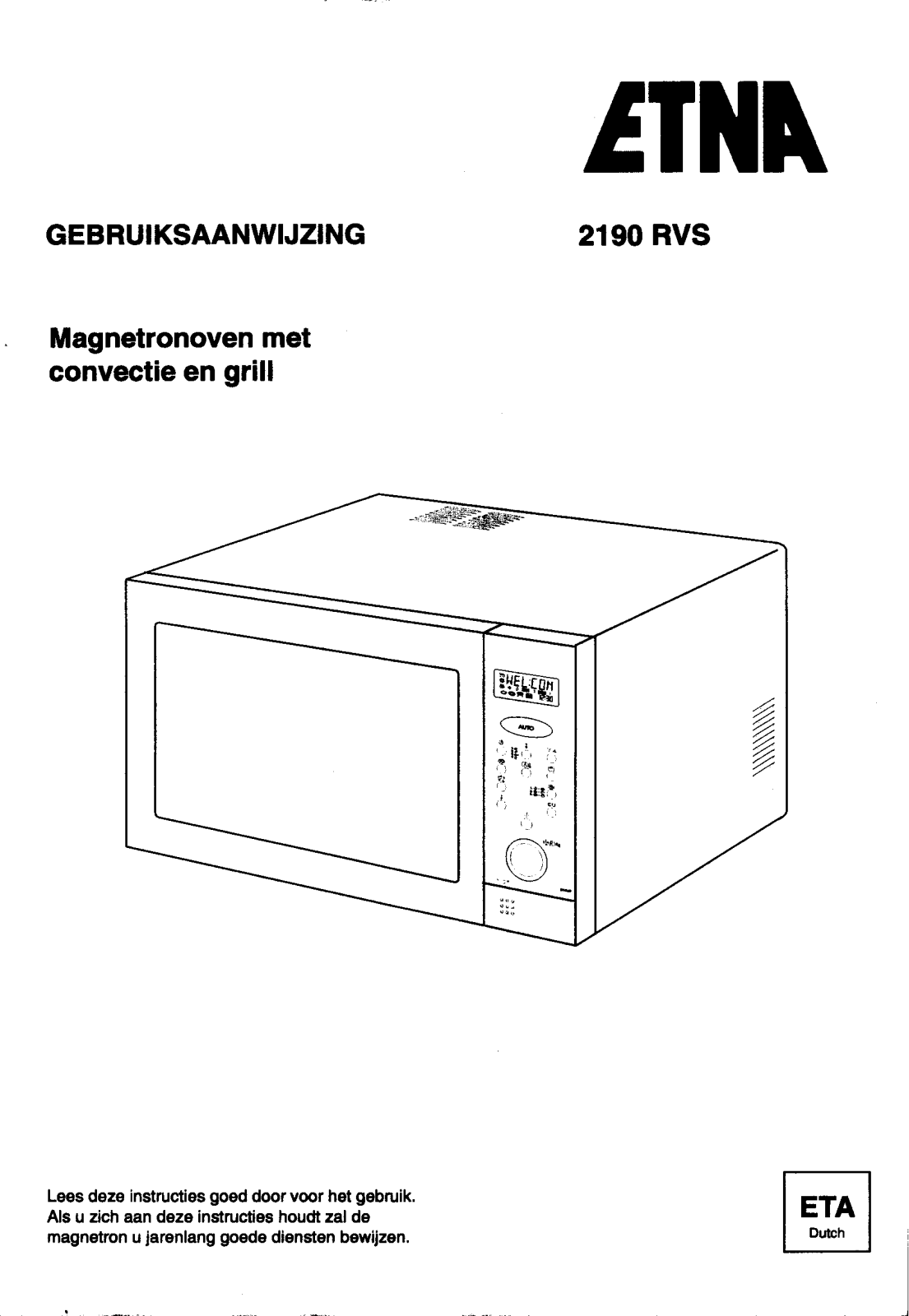 ETNA 2190RVS User Manual