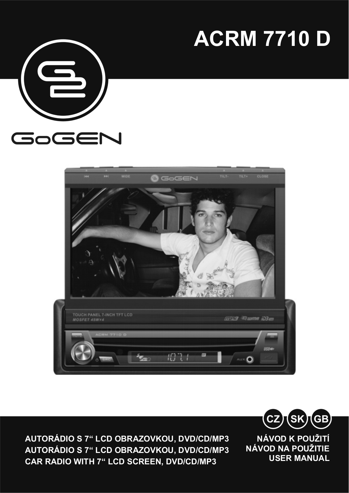 GoGEN ACRM7710D User Manual