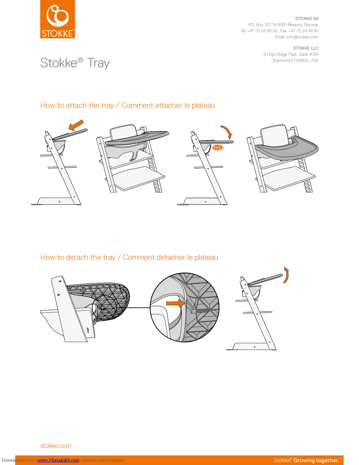 Stokke Tray Quick Start Manual - ManualMachine.com