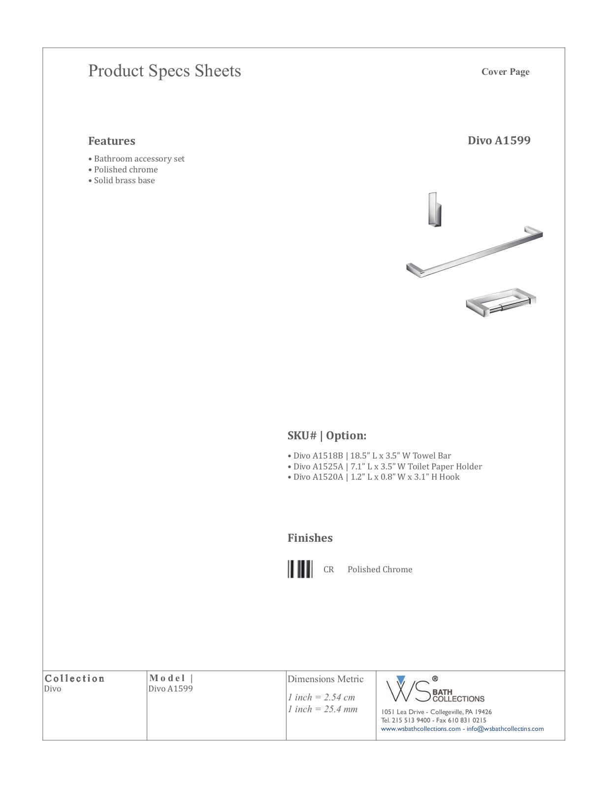 WS Bath Collections WSO3216 Specifications - ManualMachine.com